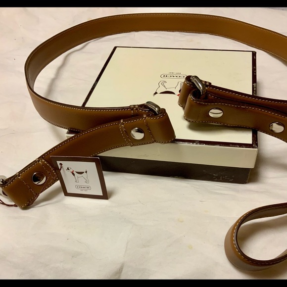 New in Box Coach Light Brown Dog Leash Size Large - Picture 4 of 9